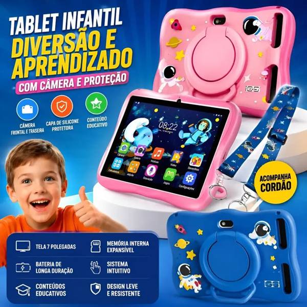 Tablet Infantil Kids Para Criança Com Youtube — Sem marca