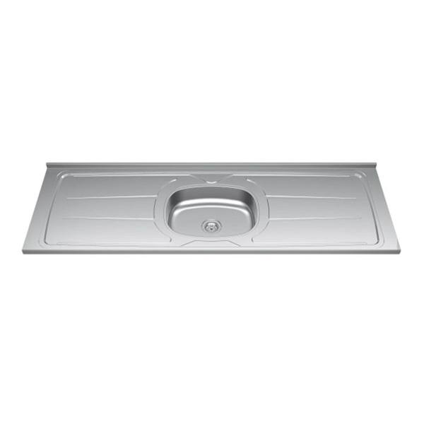 Tampo de Pia 160cm Aço Inox com Rebaixe Ghel Plus — Ghel Plus