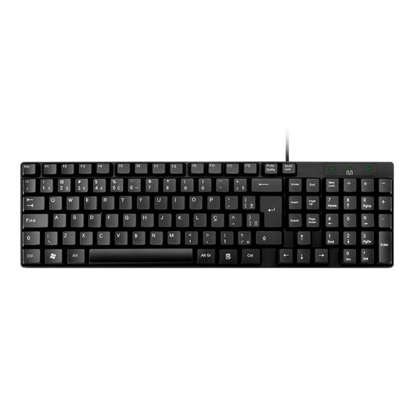 Teclado com Fio e Plug & Play TF100 Multi — foto do produto em fundo branco