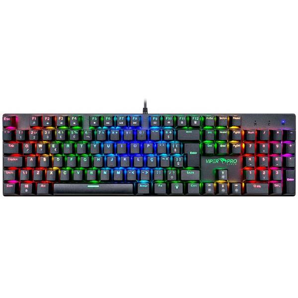 Teclado Gamer Viper Pro Mamba Mecânico Blue Switch Com RGB ABNT2 — Viper Pro
